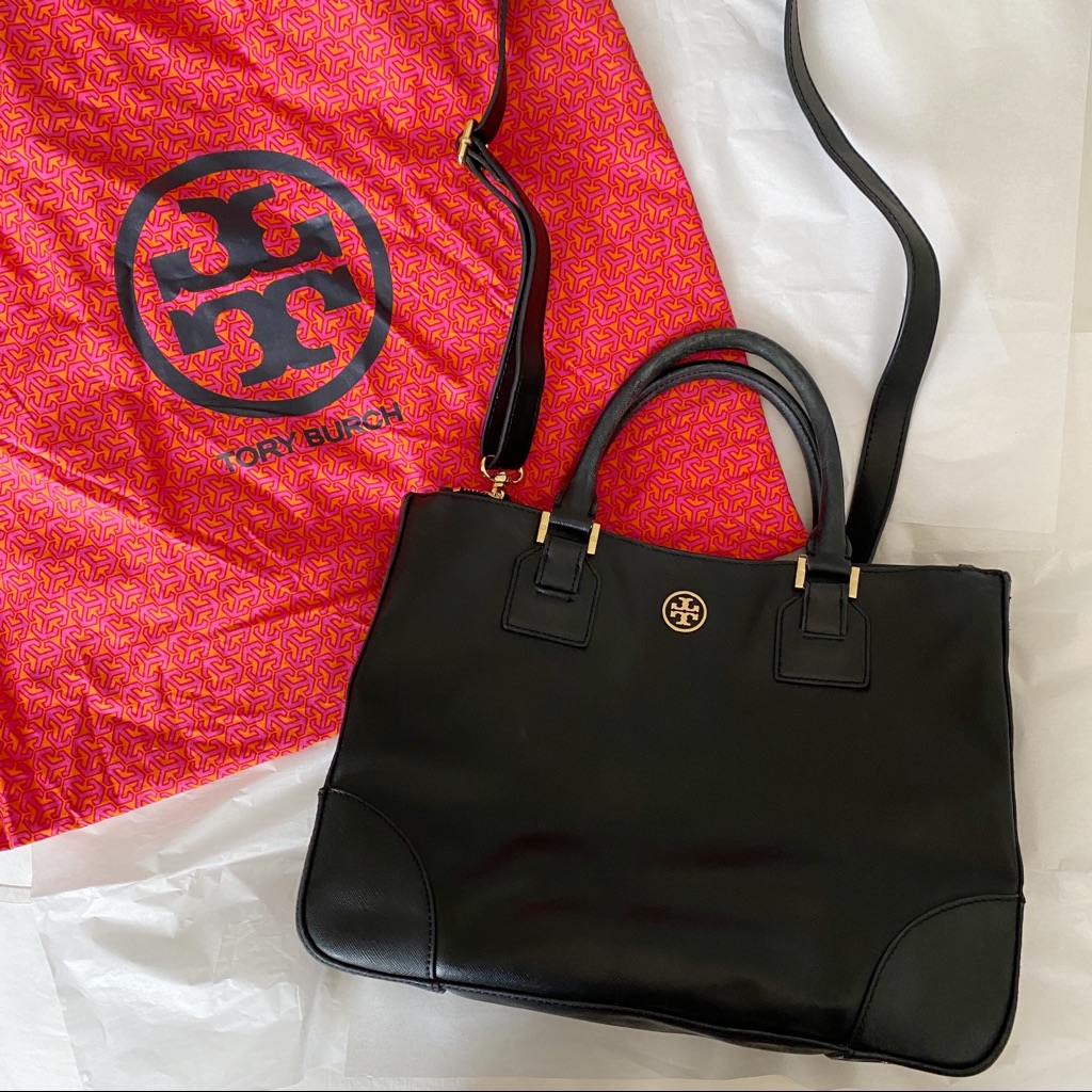 Tory Burch Large Black Satchel